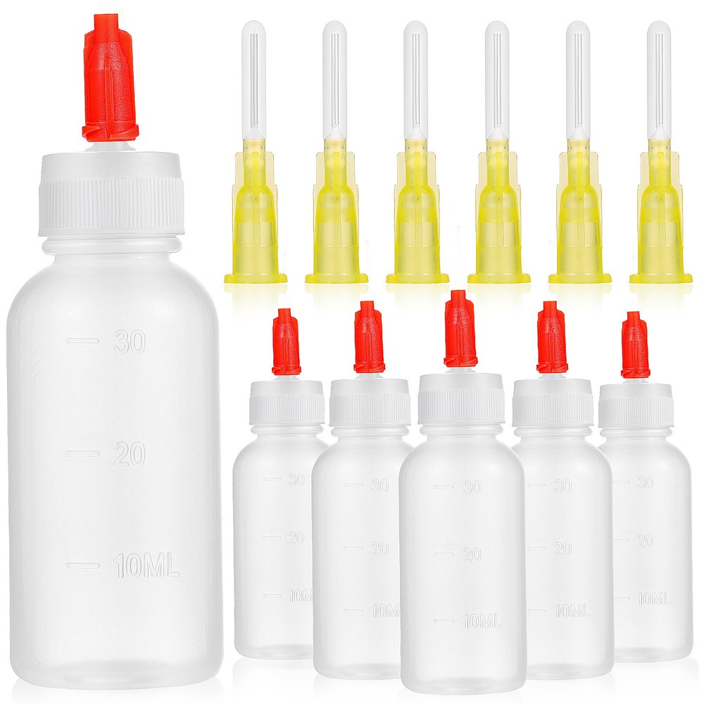 Needle Tip Glue Bottle Applicator Bottle with Sealing Cap Dispensing Needle 30ML