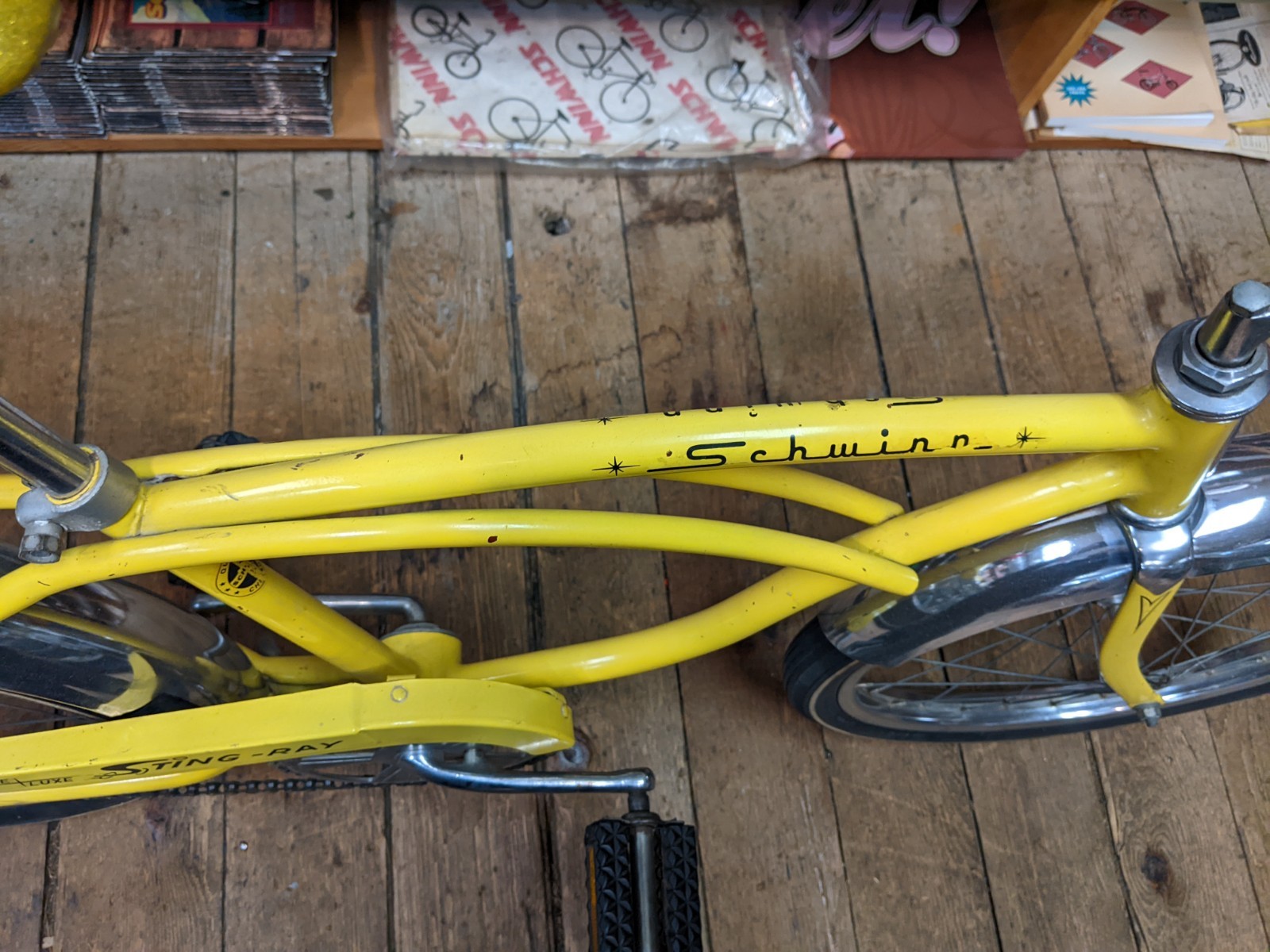 Original HK August 1974 Kool Yellow Schwinn Stingray 20" Single Speed Coaster