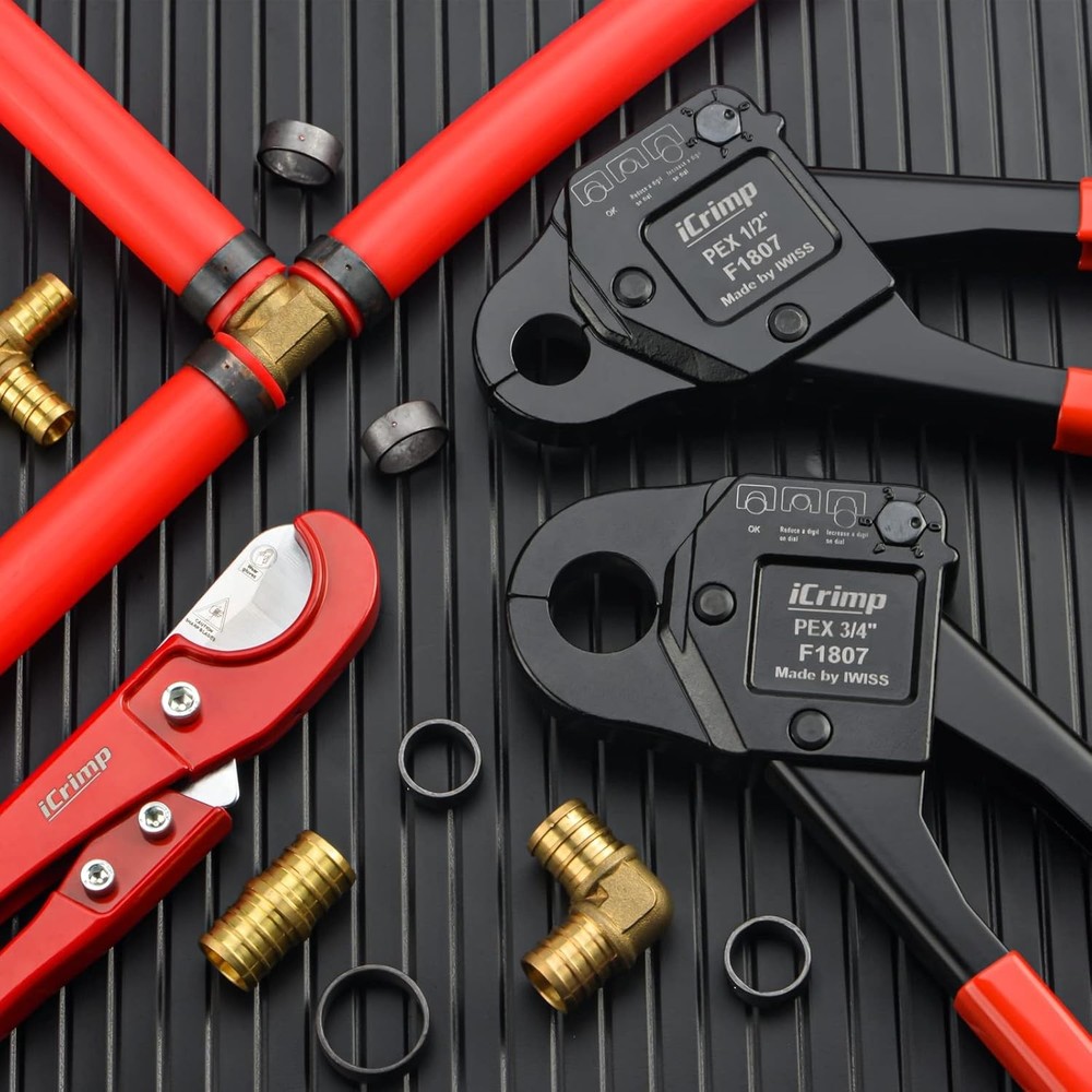 iCrimp Angle Head F1807 PEX Pipe Crimping Tool