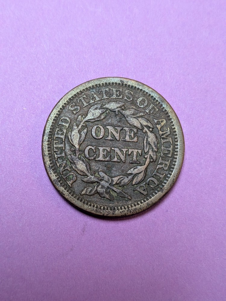 1849 Braided Hair Large Cent