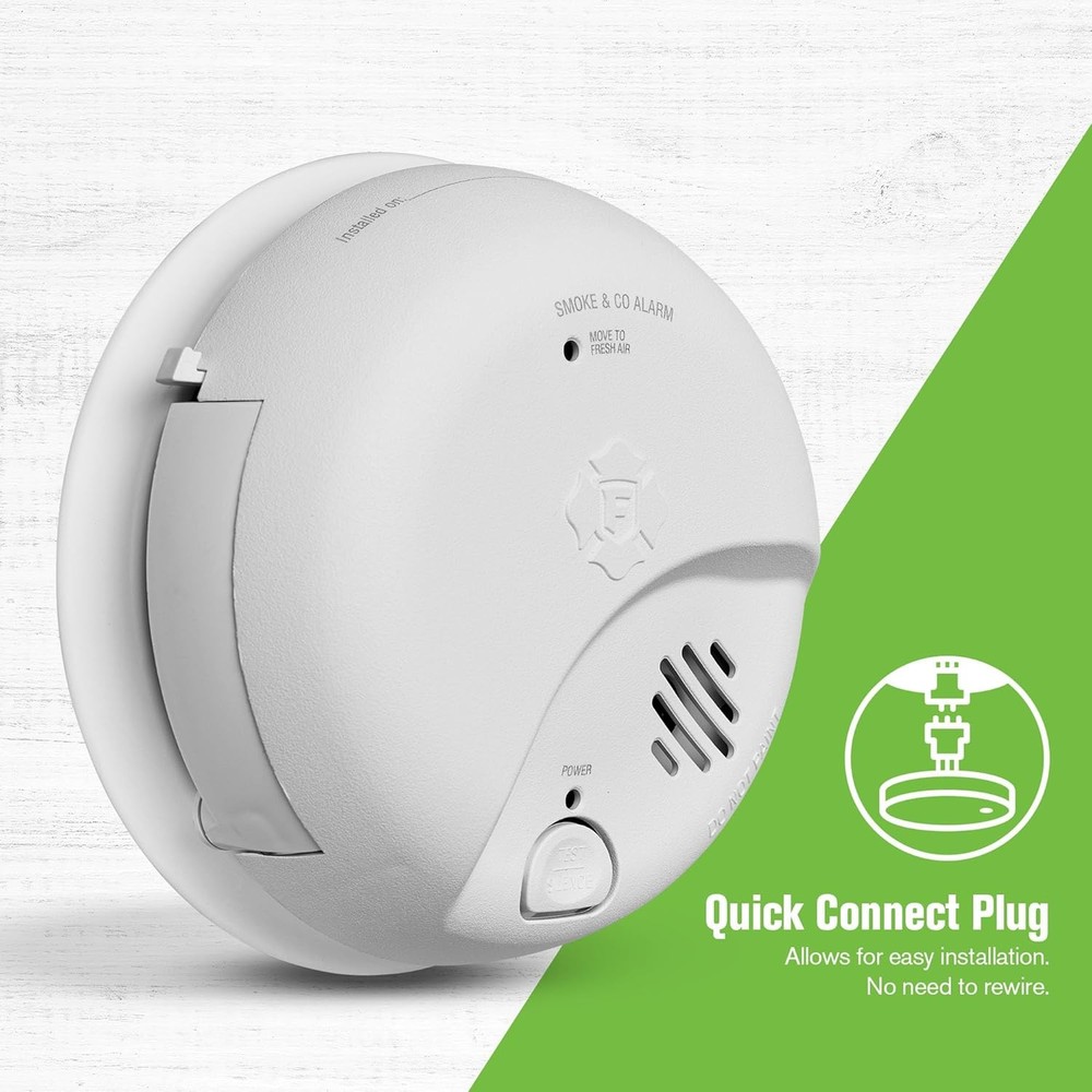 First Alert SMICO100-AC Interconnect Hardwire Combination Smoke
