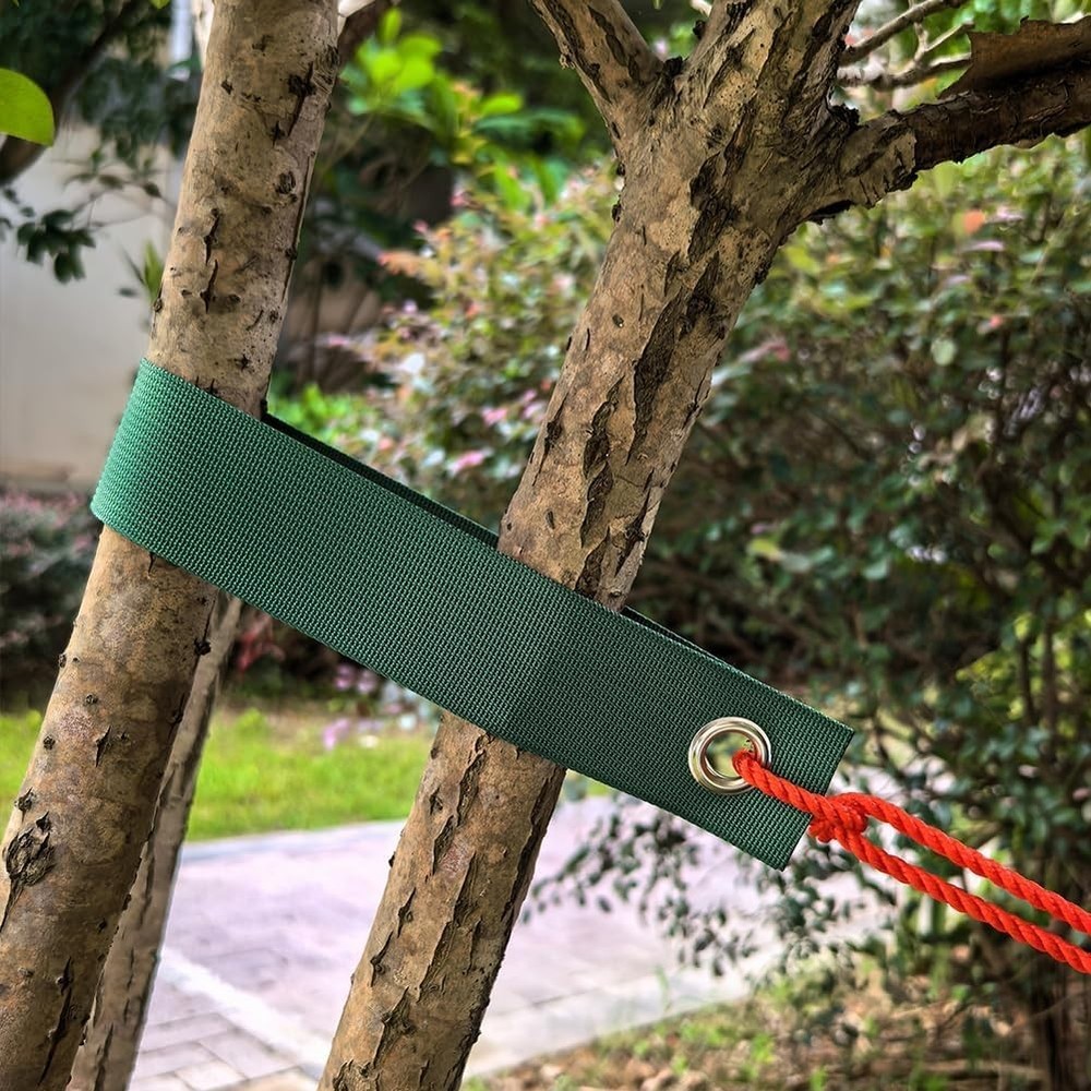 Green Tree Support Straps - 8 Pack for Storm Protection & Stability