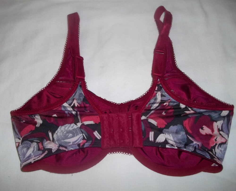Wacoal 853292 BASIC BEAUTY Full Coverage UNDERWIRE BRA SZ 34DD Floral Print