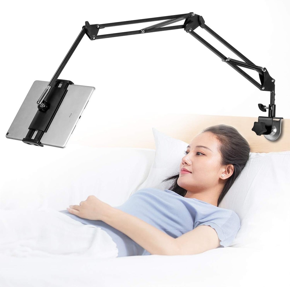 Tablet Stand Adjustable,Foldable Arm Stand for Bed,Aluminum Universal Flexibl...
