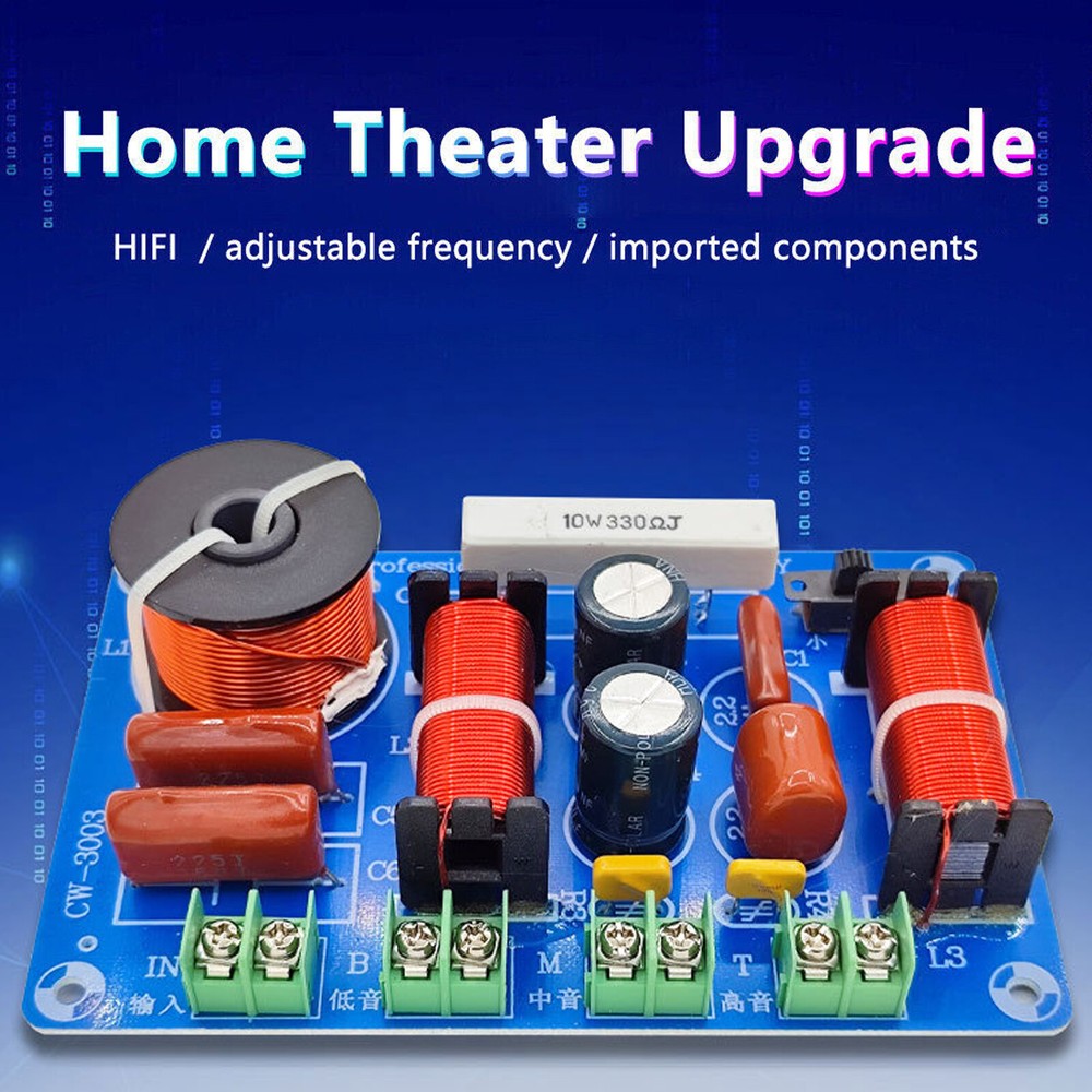 5200Hz-5500Hz Adjustable Speaker Audio CrossoverFilter 2 Way Frequency Divider