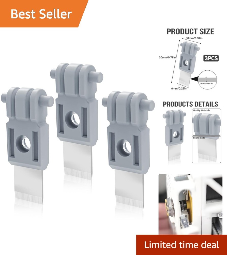 Precision Laser-Sharpened Filament Cutter Blades - 3Pcs for Bambulab Printers