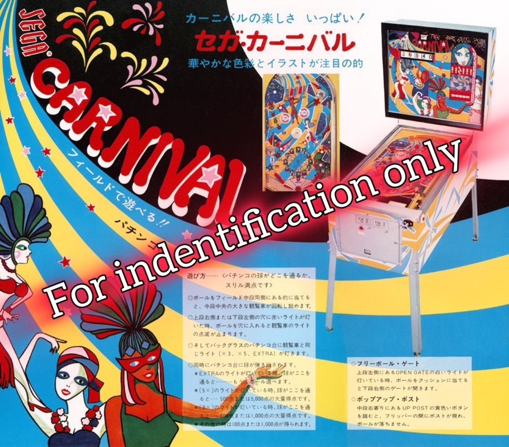 Sega Carnival Pinball Machine Rubber Ring Kit