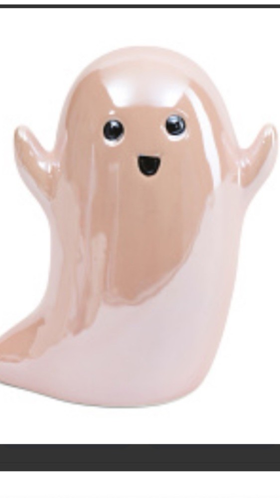 Pink Shiny Ghost Table Decor