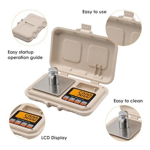 UNIWEIGH Digital Gram Scale,200g/0.01g Pocket Electronic Mini Assorted Sizes