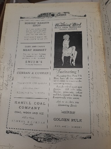 Lead S.D. High School Yearbook, 1927