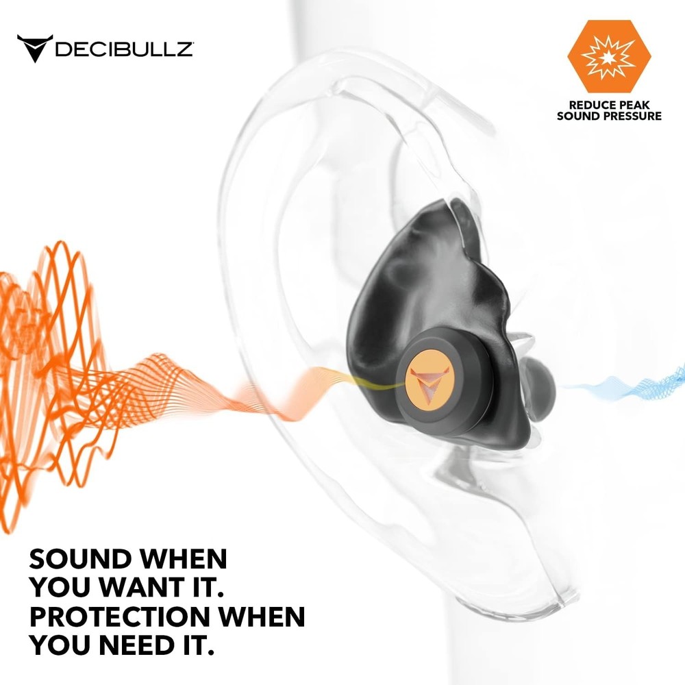 Percussive Moldable Earplugs for Hunting & Shooting, Gun Range Hearing Protec...