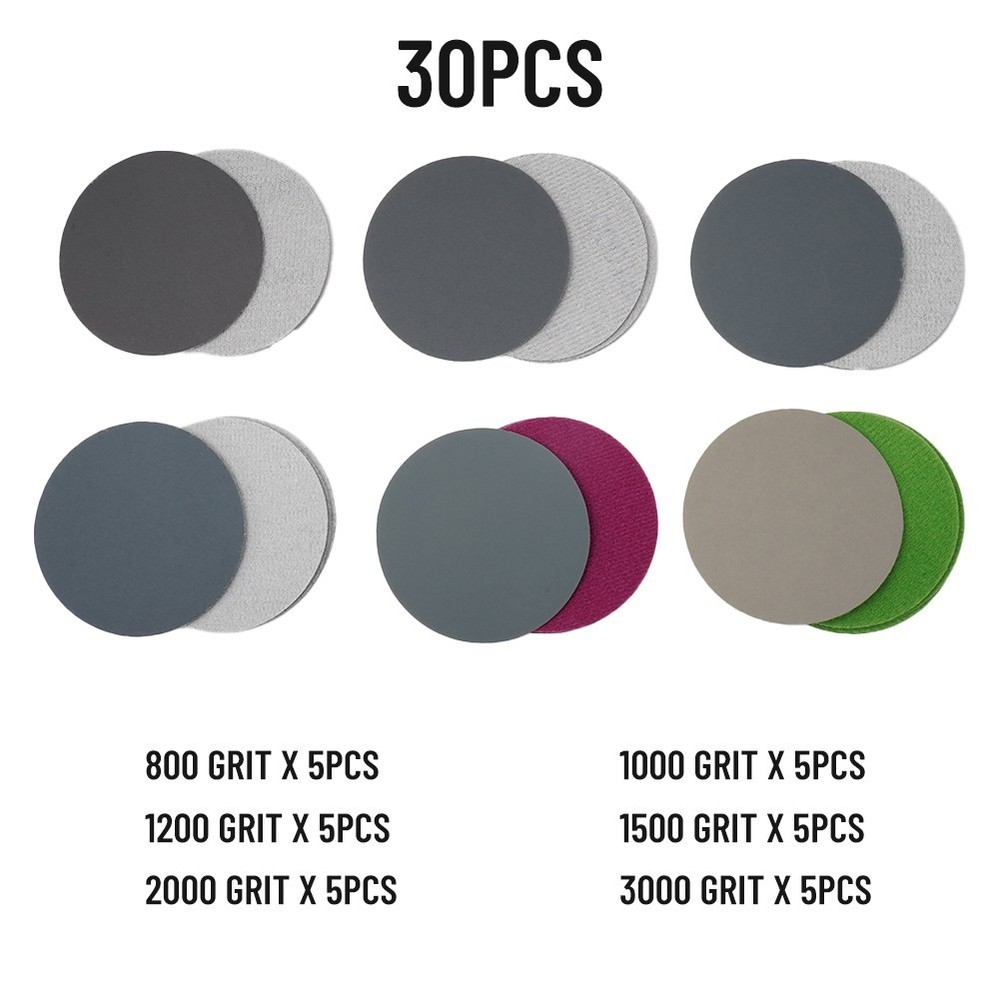 3in/75mm Sanding Discs Hook&Loop Wet/Dry Polishing High Quality Practical