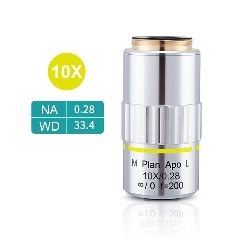 M26 95mm Visible LWD M Plan APO Metallurgical Microscope Objective Lens 2X-50X