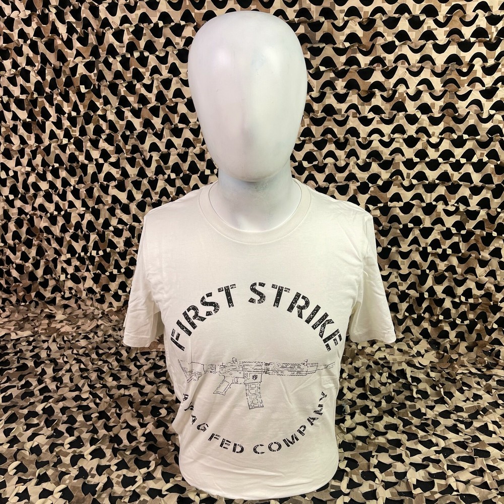 NEW First Strike T-Shirt - Vin White - Medium