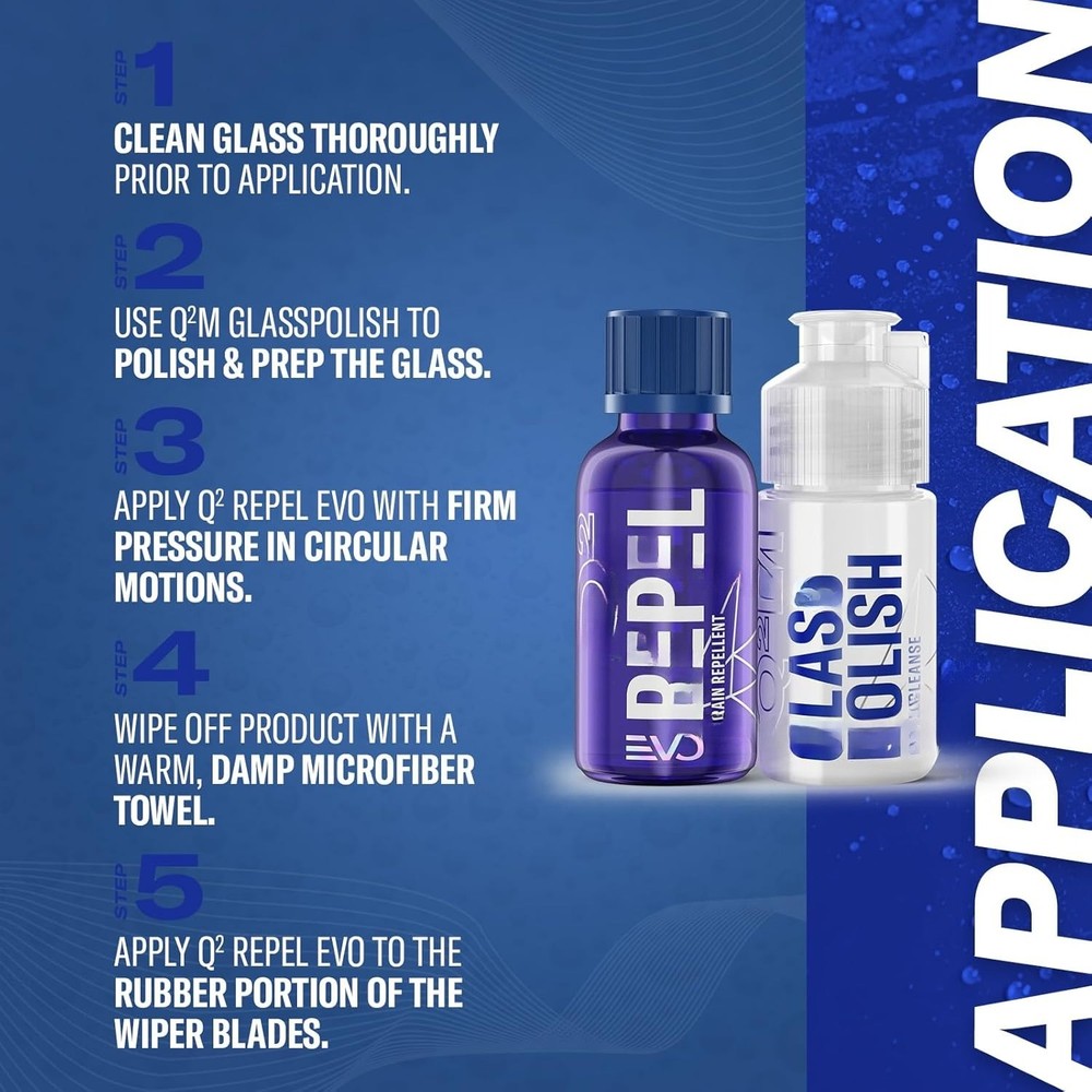 Ceramic Coating for Windshields Hydrophobic Rain-Repellent Sealant