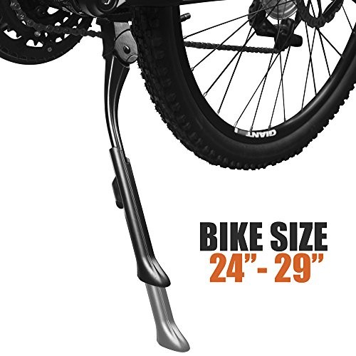 Chromium Adjustable Bicycle Kickstand with Concealed Silver Regular Duty