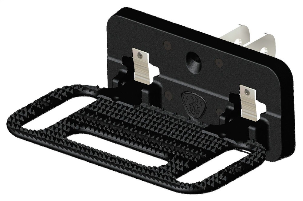 Carr 194011 HD Mega Step Hitch Mount; Non LED Step Surface; XP3 Black; Single