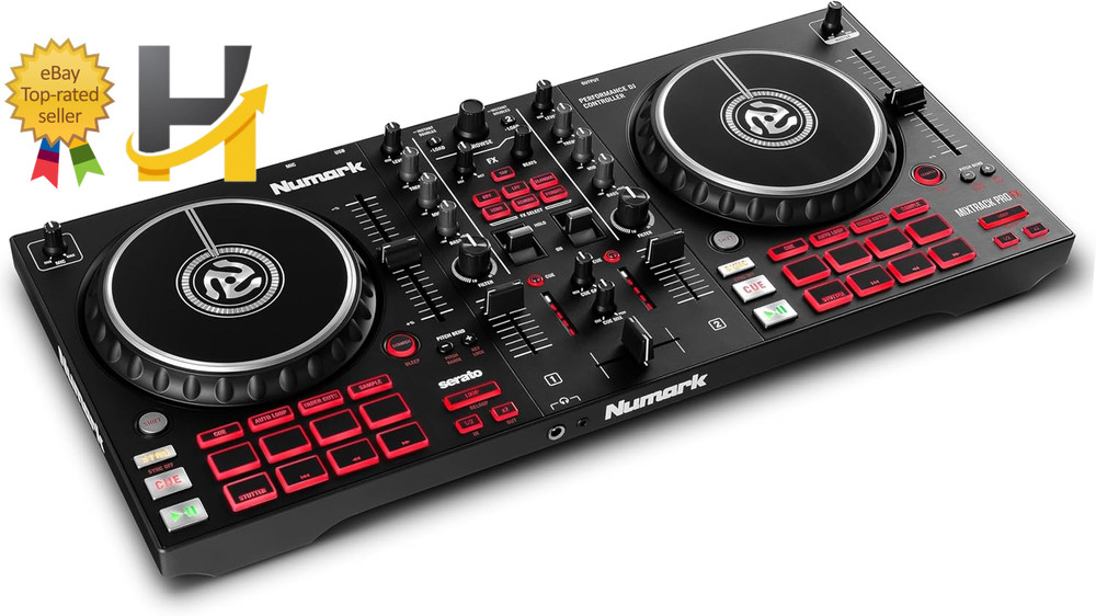 Mixtrack Pro FX Serato DJ Controller with 2 Decks Mixer Effects Paddles