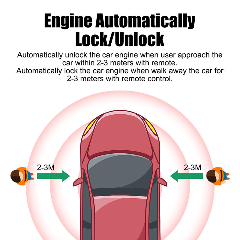 Car Immobilizer 2.4G Wireless Anti-Hijacking Engine RFID Key Lock Cut Off Device