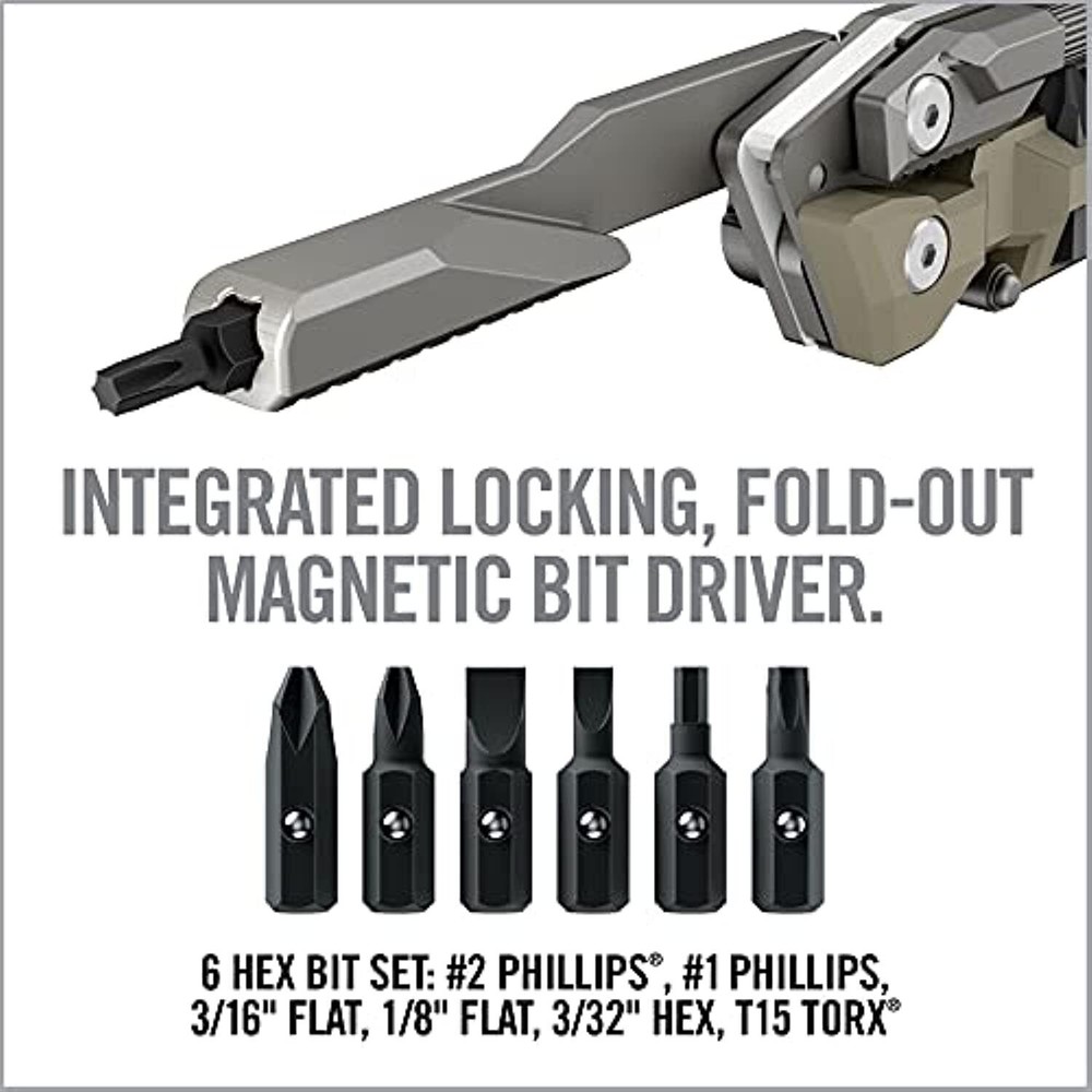 Real Avid The Pistol Tool, Multi-Tool, Stainless Steel, 19 Precision Tools