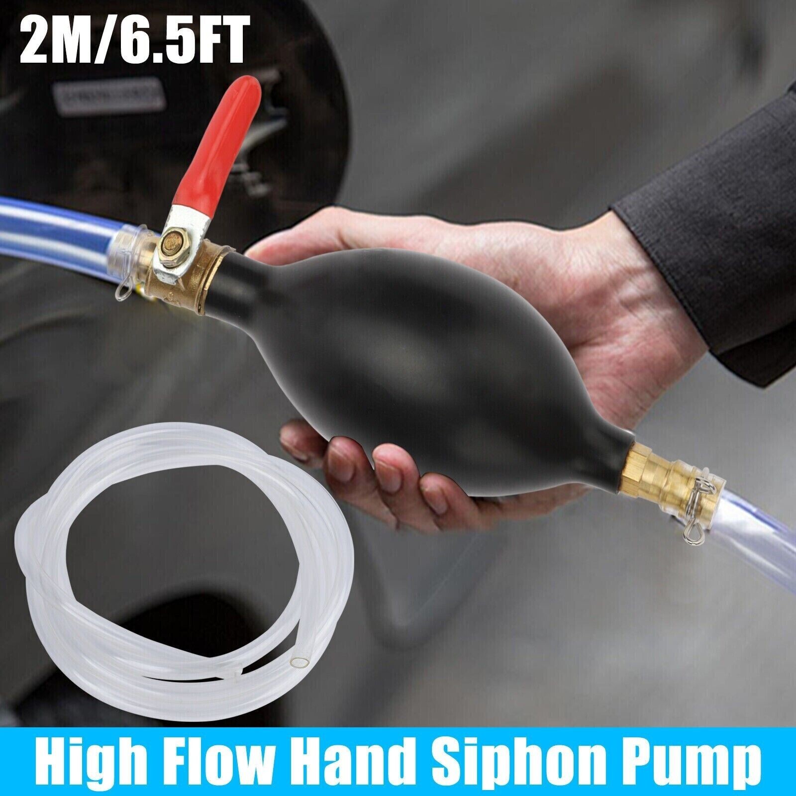 Siphon Hand Pump Portable Manual Car Fuel Transfer Pump- For Gas Gasoline Petrol