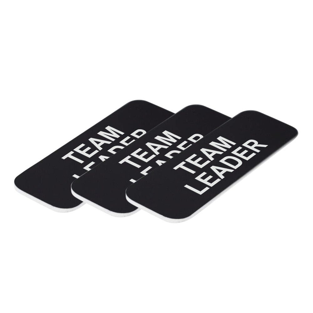 Team Leader 1 x 3" Name Tag, (3 Pack)