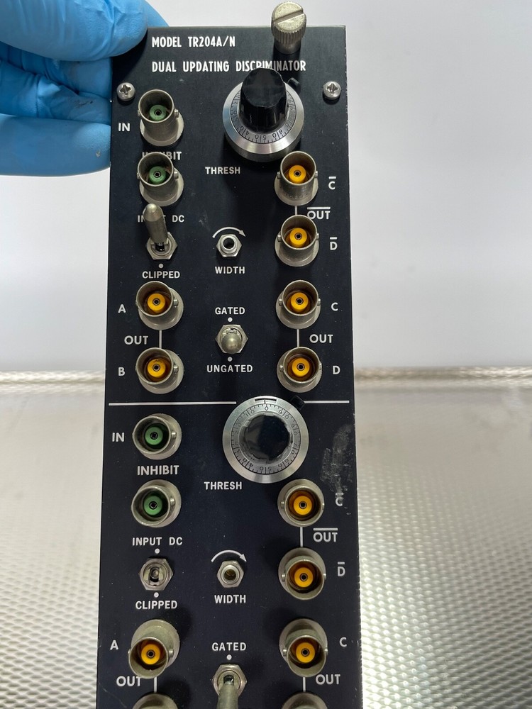 RTEC EG&G NIM Computer Module Model TR204A/N Dual Discriminator - UNTESTED