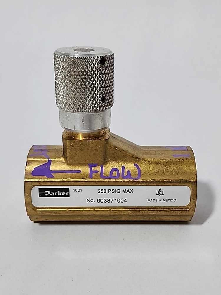 Parker 003371004 Flow Control Valve 3/4"