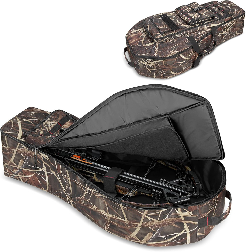 Soft Compound Bow Case, Padded Crossbow Case with Arrow Pocket and Backpack Stra