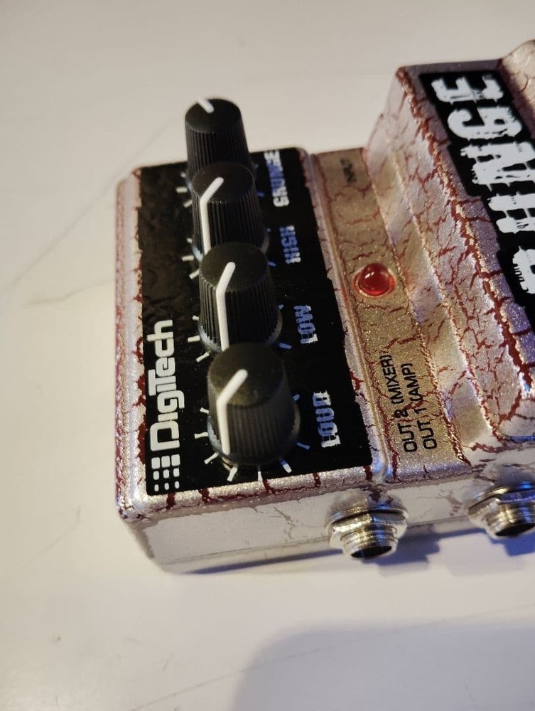 DigiTech Grunge Distortion Guitar Effects Pedal Operation Confirmed with Box