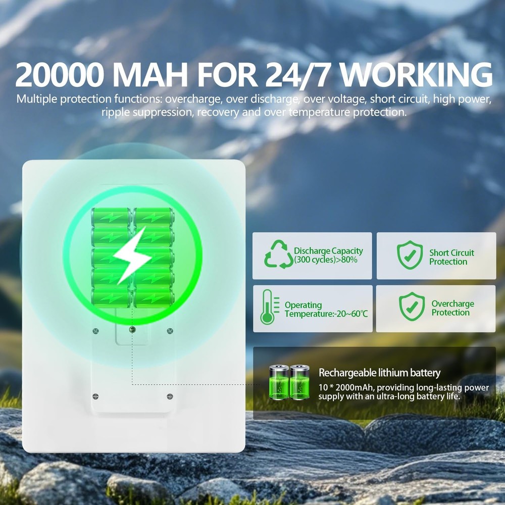 Orayafid Solar Panel for Trail Camera,Game Camera Security Cameras,Built-in R...