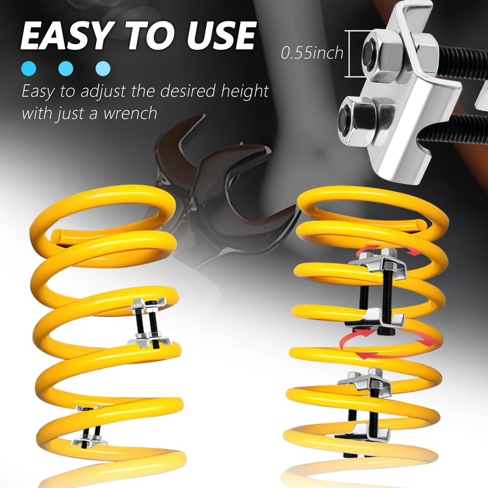4PCS Coil Spring Compressor Tool,2 Way Adjustable Strut Spring Compressor for...