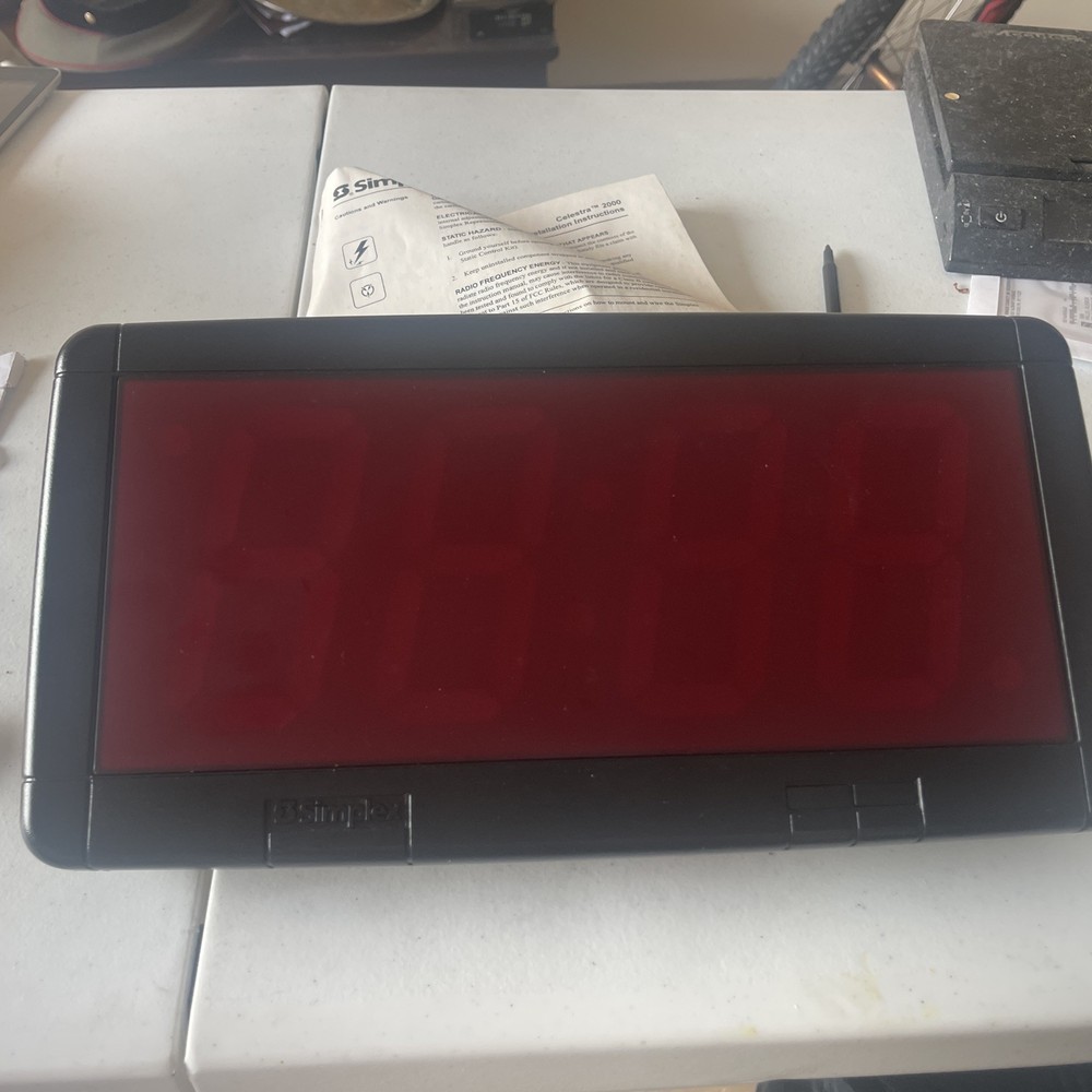 Simplex Clock Model, 6334-9140