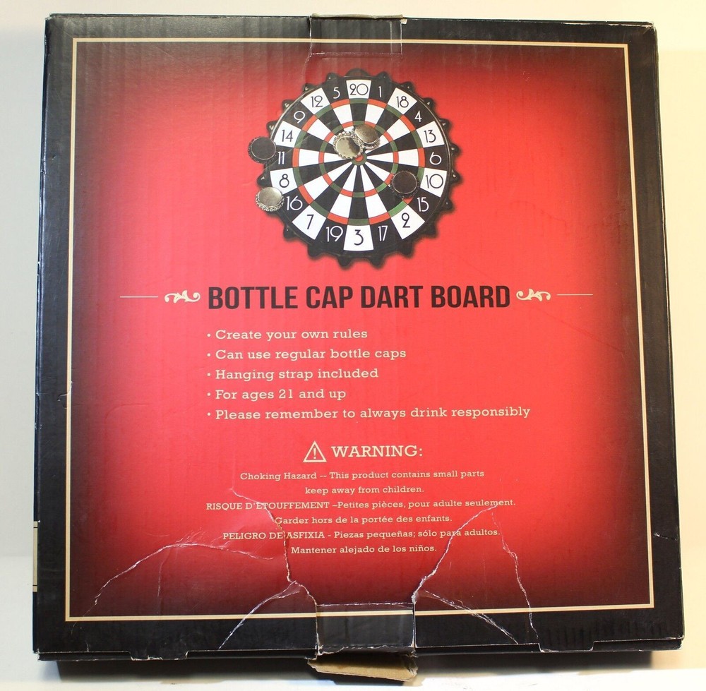 Samsonico Magnetic Beer Bottlecap Dart Board