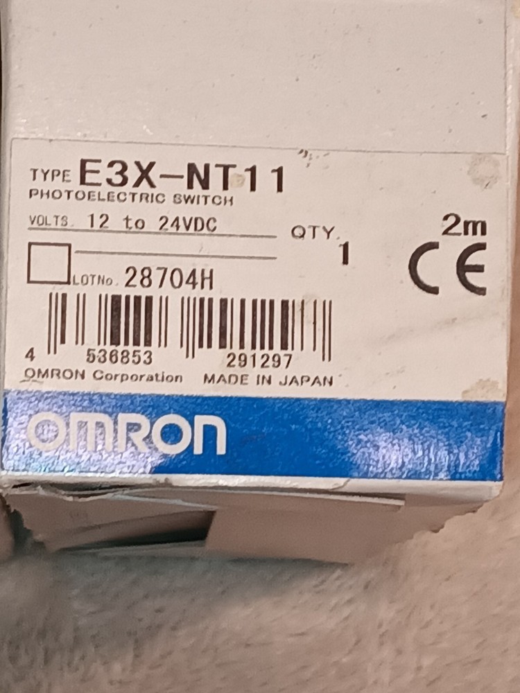 2-New In Box OMRON E3X-NT11 Fiber Optic Sensor