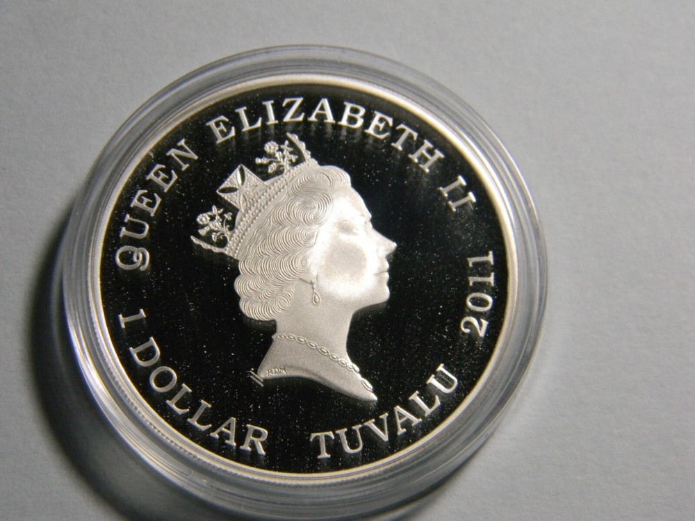 2011 RED BACK SPIDER TUVALU PERTH MINT PROOF COIN