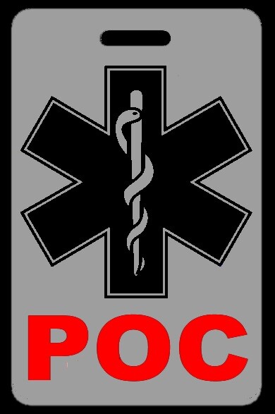 Lo-Viz Gray POC Bag Tag