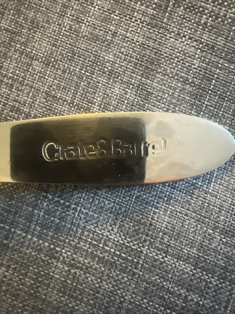 Crate Barrel Pie Server Serrated Edge Stainless Steel Bakeware Tool