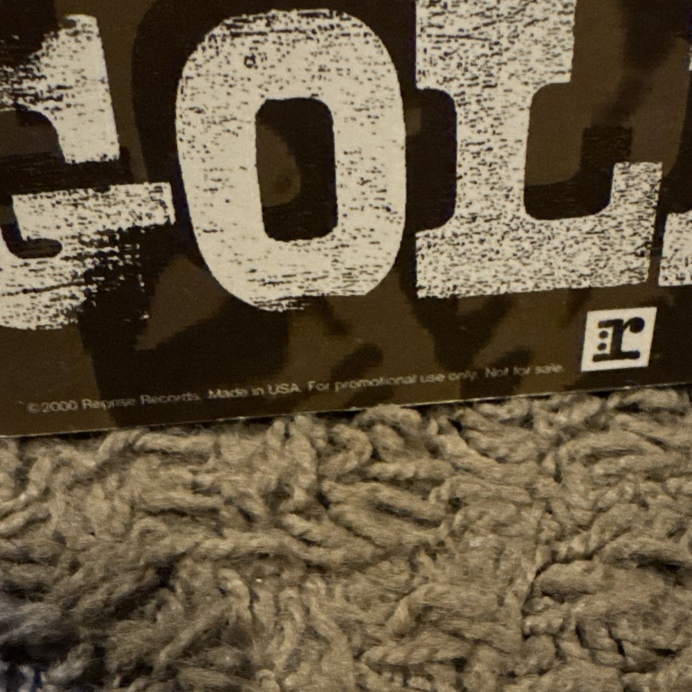 Neil Young 12x12” DS Promo Poster Flat Silver And Gold 2000