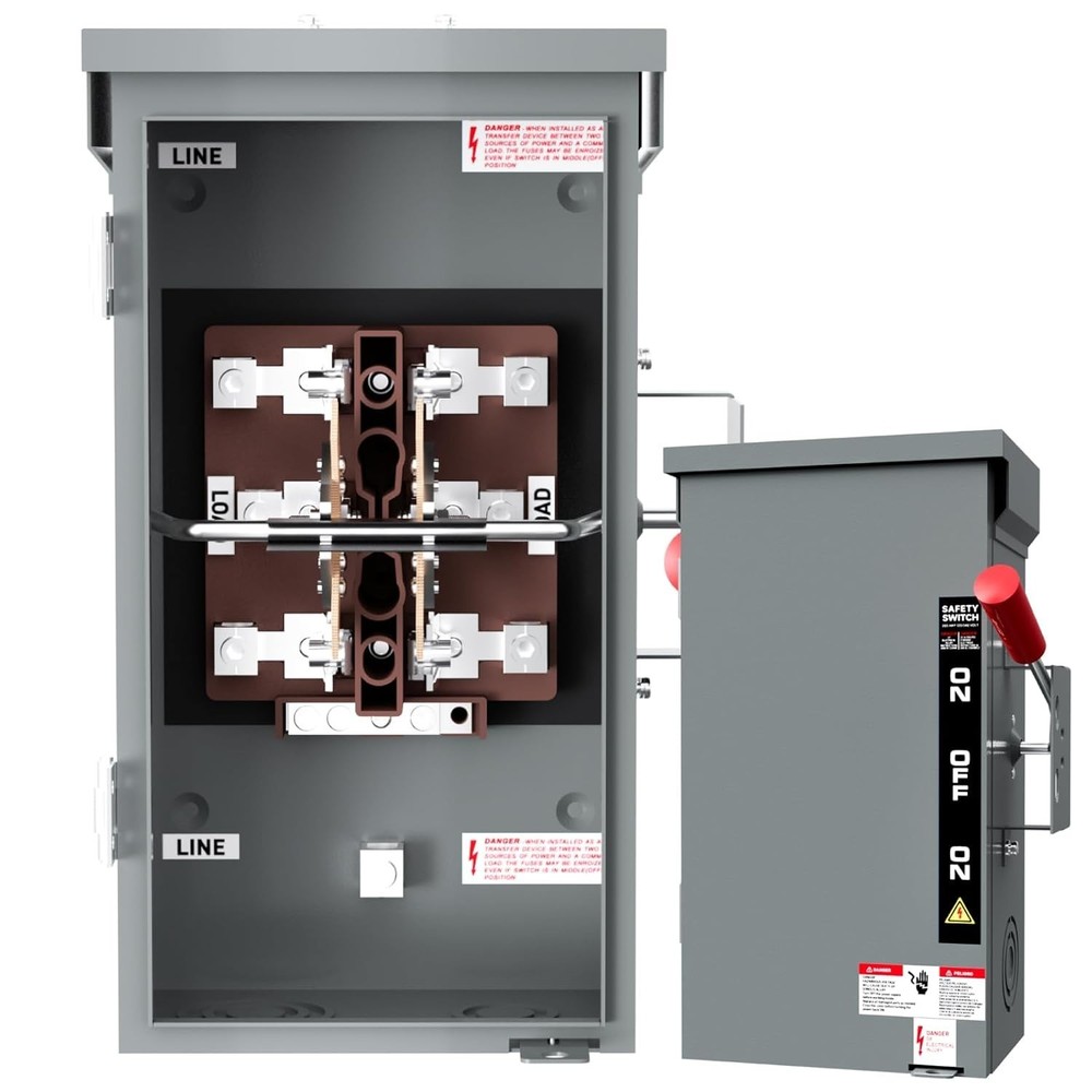 200A Generator Transfer Switch for Home Generator, 48000W Manual Double-Throw Sa