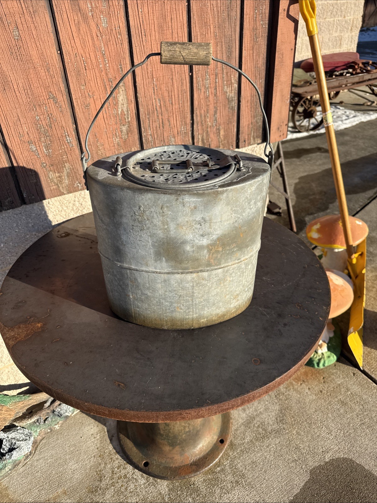 Antique Rare Property Of Seal Ship Oyster Bucket