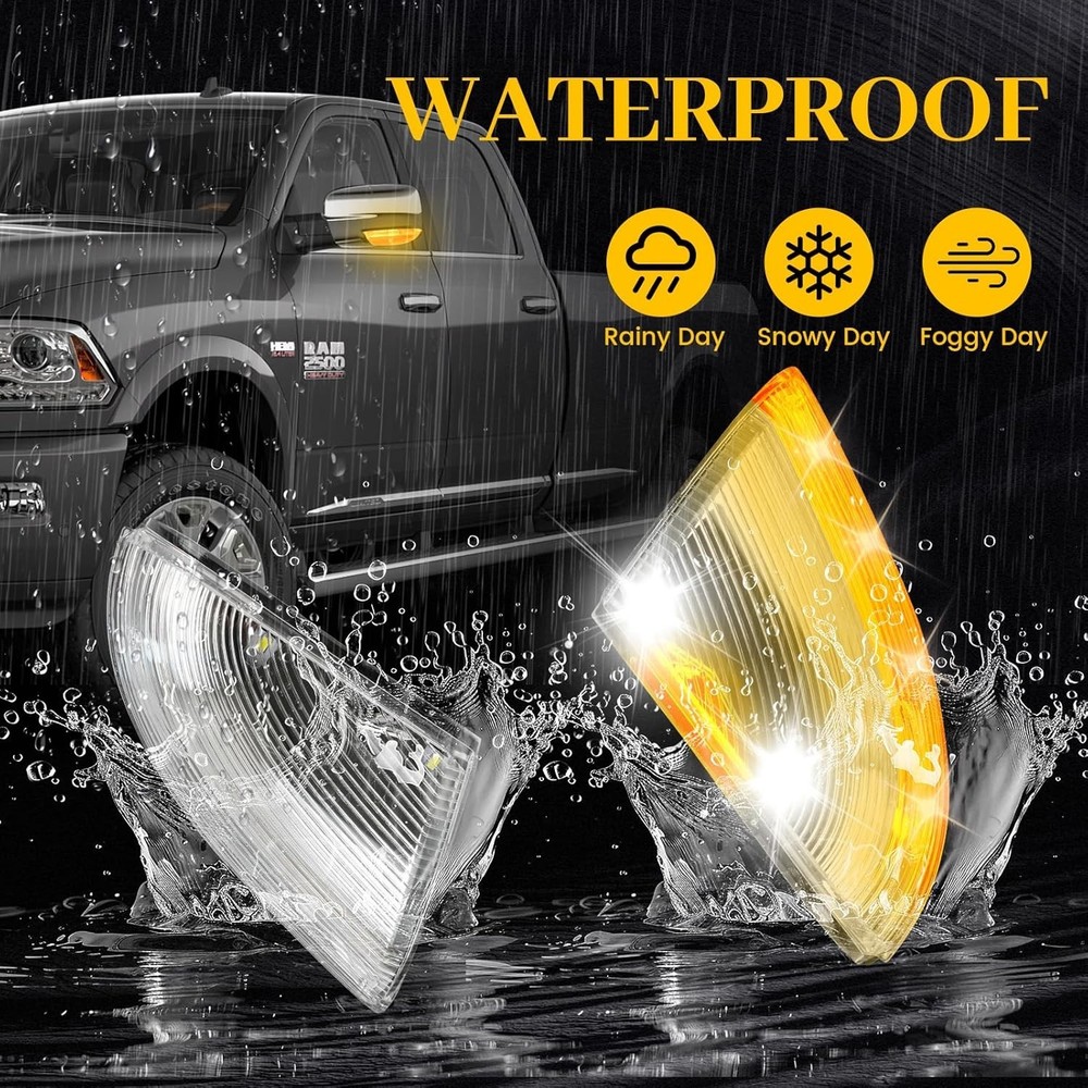 Front Mirror Turn Signal Puddle Light for Dodge Ram 1500 Left (Driver) Side
