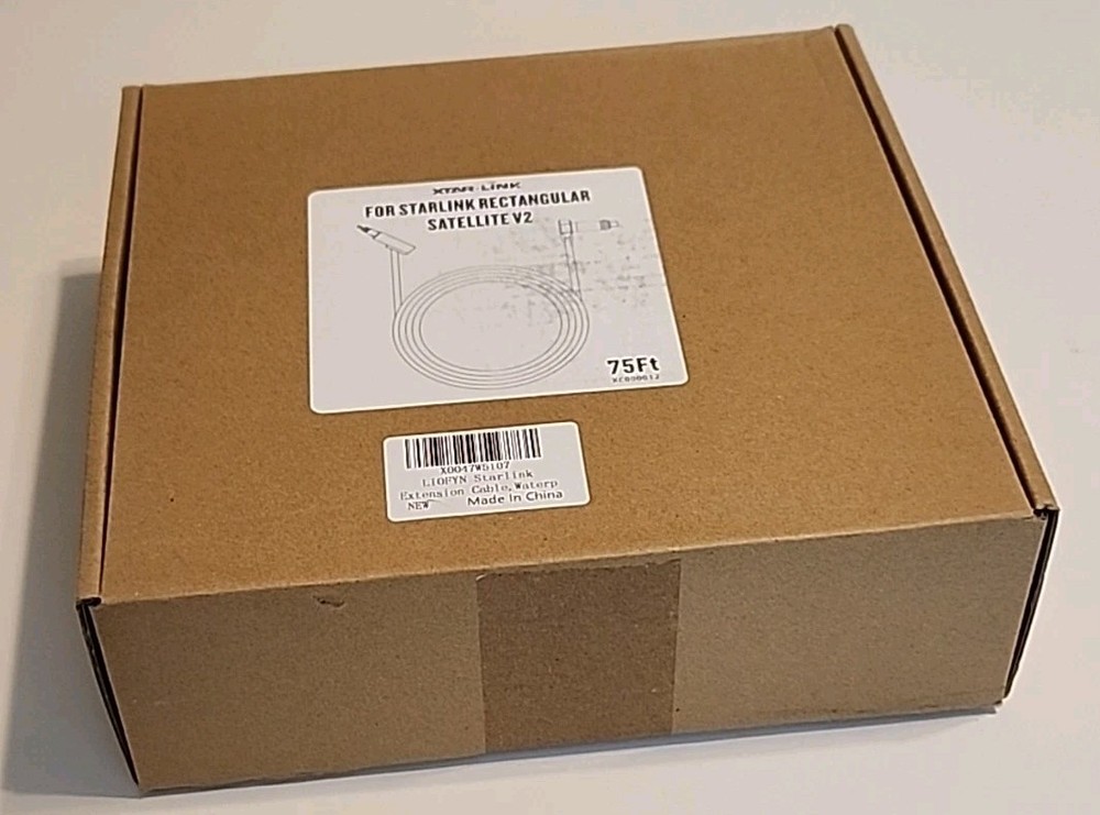 XTAR-LINK FOR STARLINK RECTANGULAR SATELLITE V2 75 FT - Free Shipping