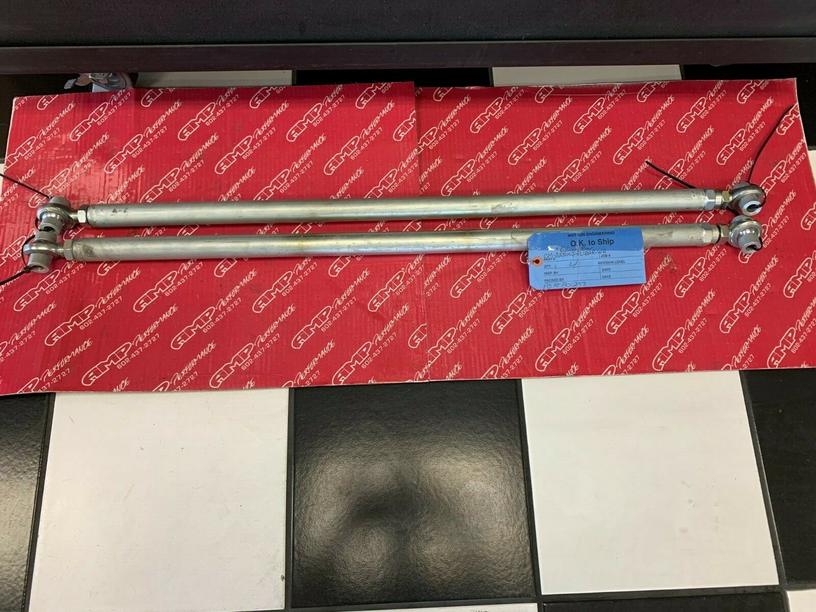 2015-2016 Ford Cobra Jet Watson Engineering Pan Rod Bars CM-S550CJ-PL1BAR-WR