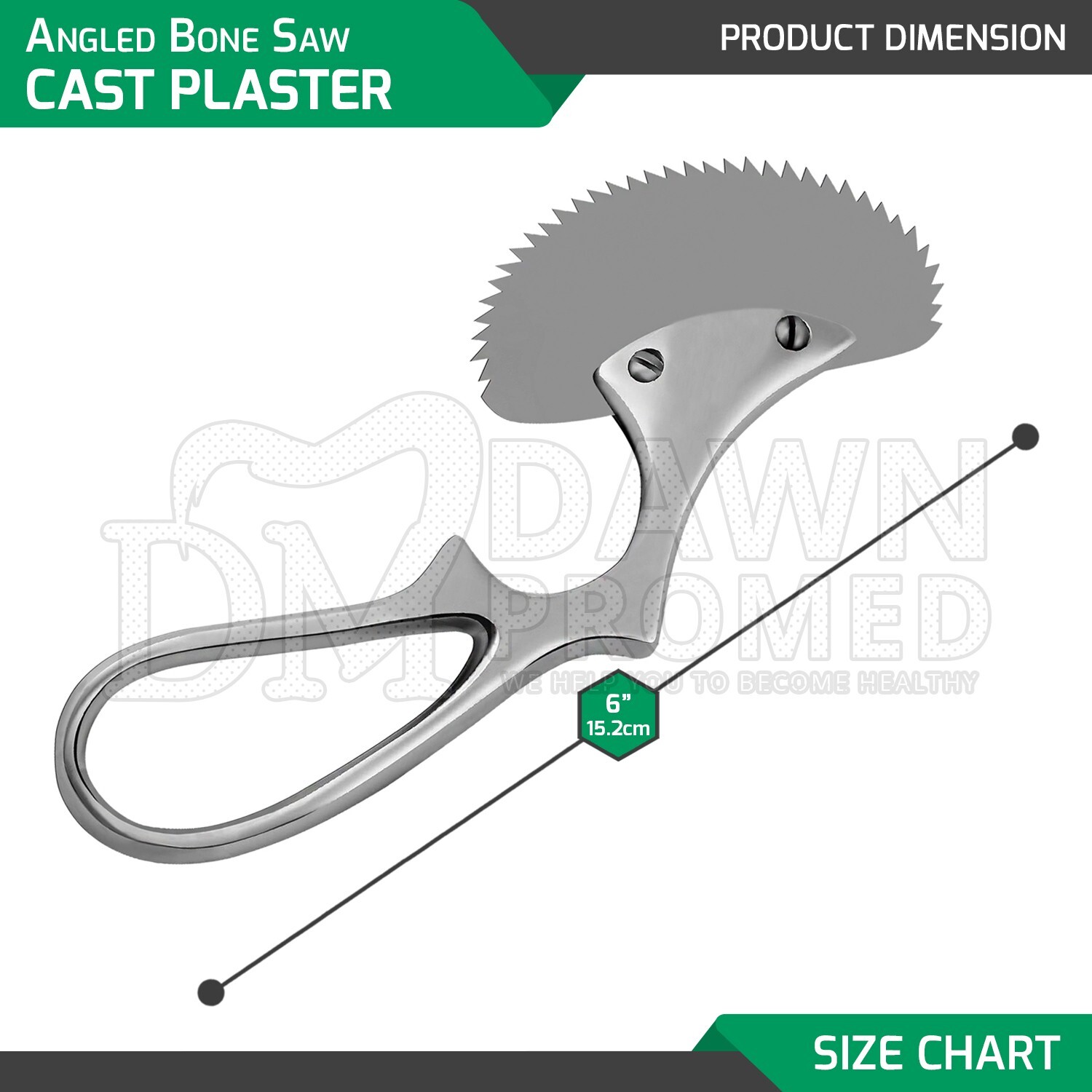 Angled Bone Saw 6" Orthopedic Veterinary Surgical Medical Instrument German Grad