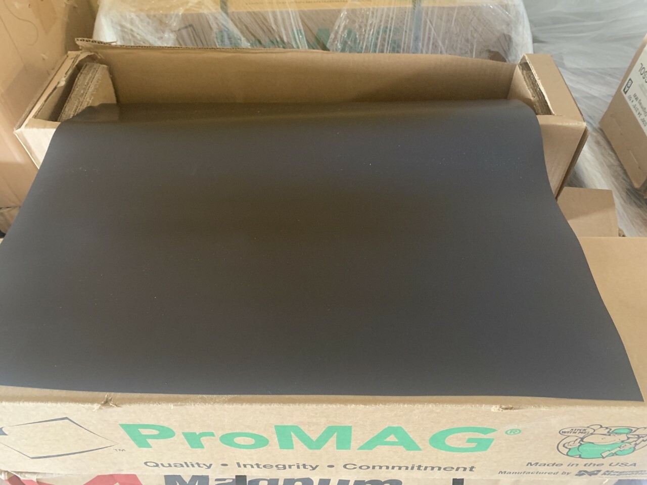 1 BLANK MAGNETIC SHEET - BEST CAR MAGNET ROLL 12" X 10 FT - 30 MIL Black Black