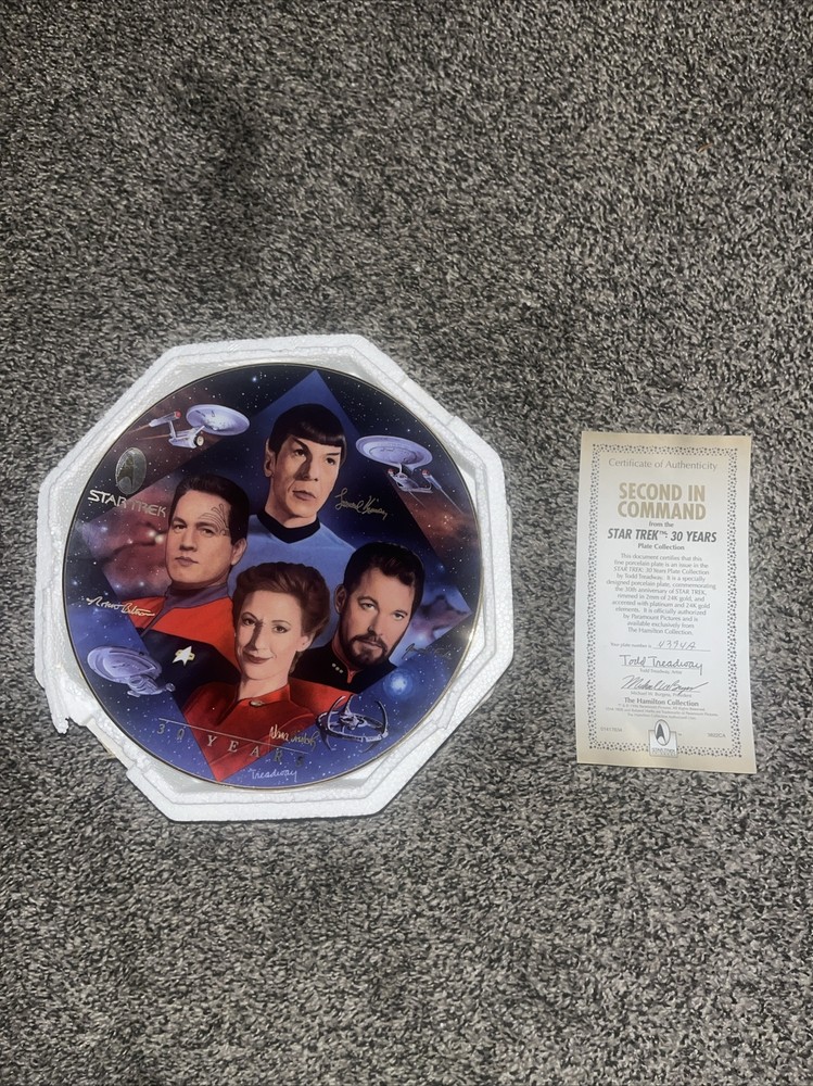 Hamilton Collection Star Trek Second in Command Plate 4374A