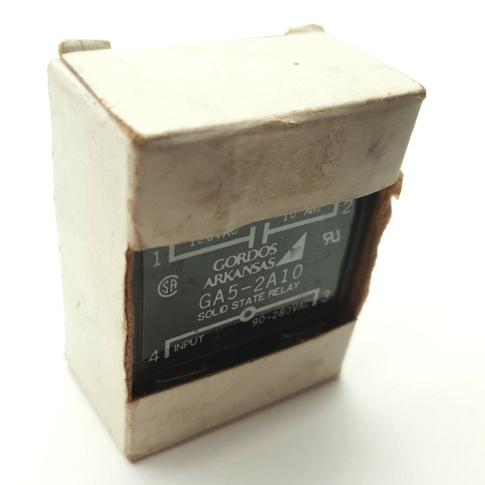 Gordos GA5-2A10 Solid State Relay, 90-280VAC Input, 120VAC 10A Contact