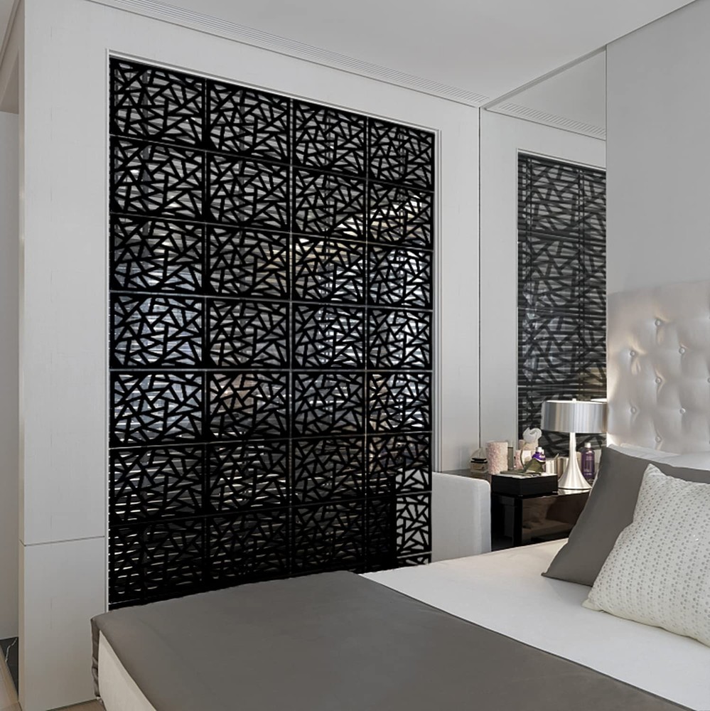 Kernorv 12 PCS Hanging Room Divider PVC Partition Screen Panel