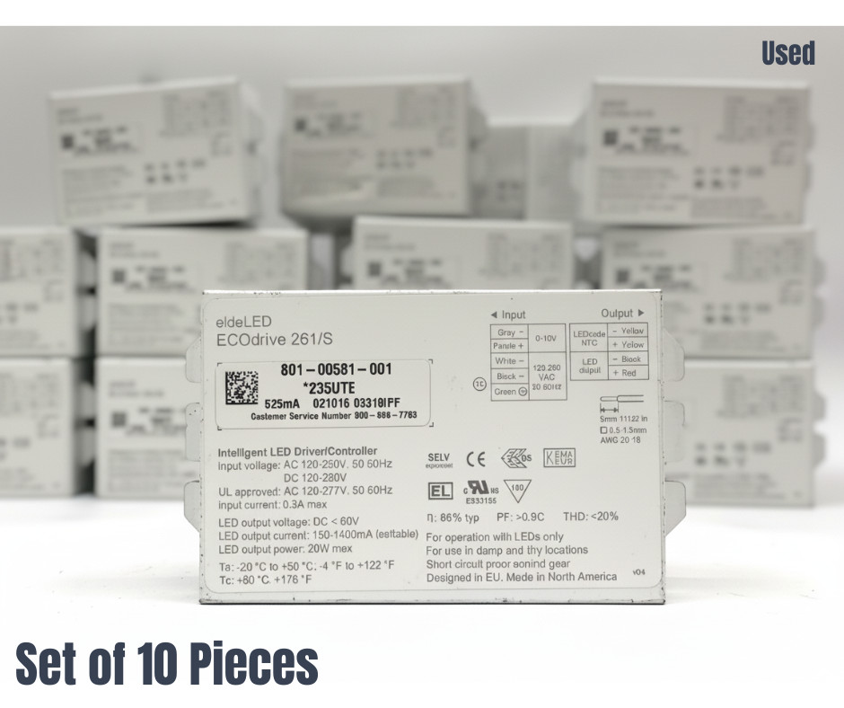 EldoLED Intelligent LED Driver/ Controller ECOdrive 261/S USED 10-Pack